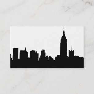 NYC Skyline Silhouette, ESB #1 Visitkort