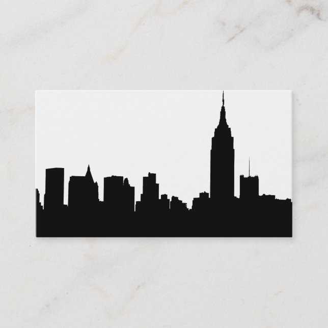 NYC Skyline Silhouette, ESB #1 Visitkort (Framsida)