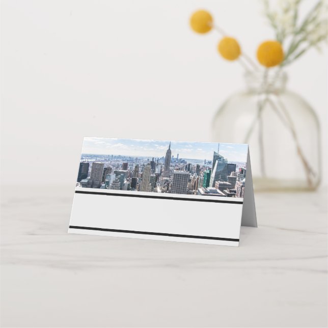 NYC Skyline Star-platskort Placeringskort (Framsida)