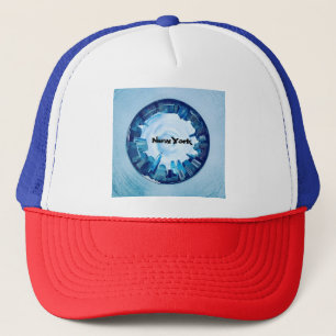 NYC Skyline Truckerkeps - Round City Planet