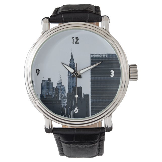 NYC Skyline Watch Armbandsur (Framsida)
