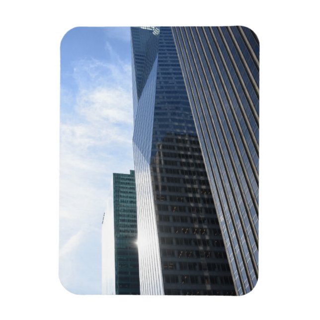 NYC Skyscrapers Manhattan Architecture New York Magnet (Vertikal)