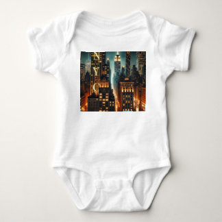 NYC Småbarnsgrafisk T-Shirt – Ikoniska New York Ci