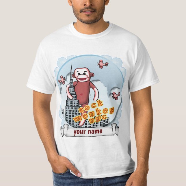 NYC SOCK MONKEY T SHIRT (Framsida)