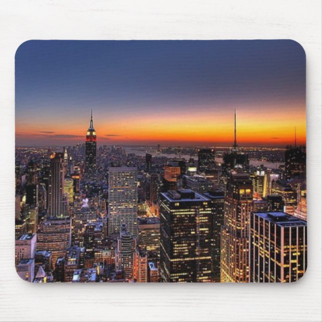 NYC-solnedgång Mousepad Musmatta (Framsidan)
