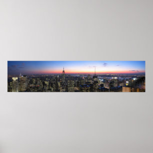 NYC som är bästa av den stenPanoromaic bilden Poster
