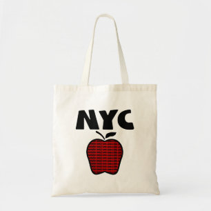 NYC - Stora Apple med alla 5 städerna Tygkasse