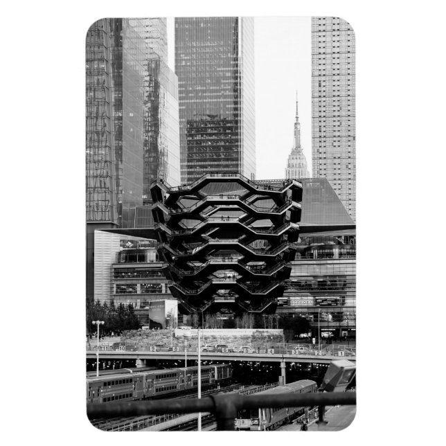 NYC Street i Monochrome Magnet (Vertikal)