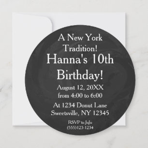 NYC Streets Manhål Cover Party Inbjudan