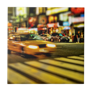 NYC-taxiabstrakt Kakelplatta