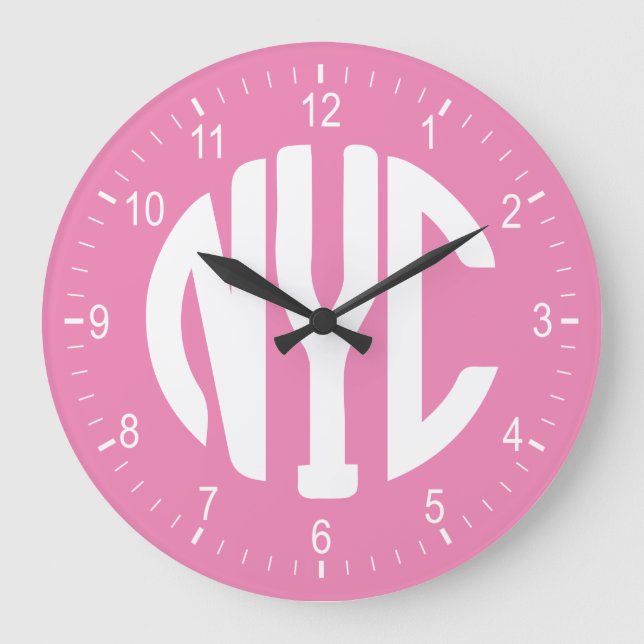 NYC-tecken Stor Klocka (Framsida)