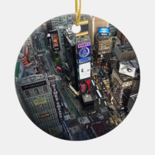 NYC-tider kvadrerar Julgransprydnad Keramik