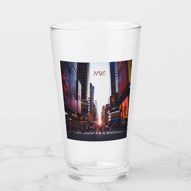 NYC Times Square New York City Glaskopp (Framsida)