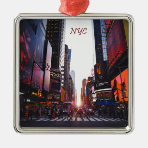 NYC Times Square New York City Julgransprydnad Metall