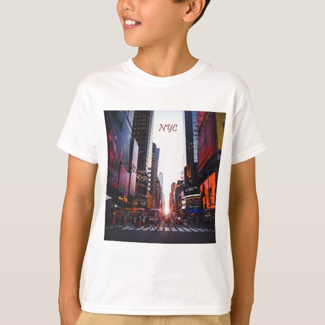 NYC Times Square New York City T Shirt (Framsida)