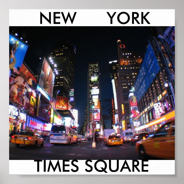 NYC_Times_Square, TIMES SQUARE, NEW YORK Poster (Framsidan)