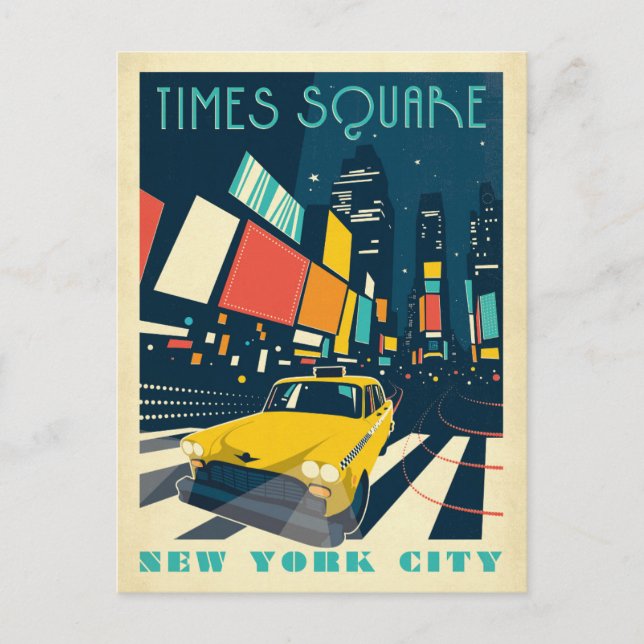 NYC - Times Square Vykort (Framsida)