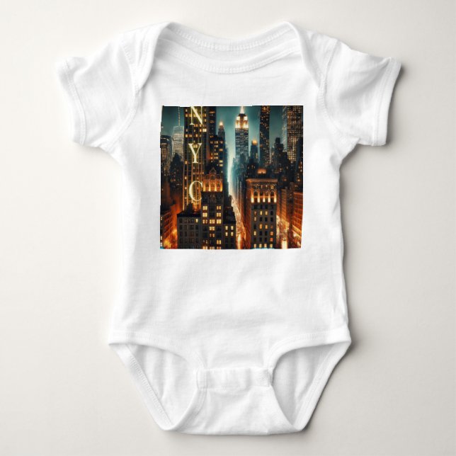 NYC Toddler Graphic T-Shirt – Iconic New York Cit (Framsida)