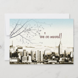 NYC/twin torn skyline/flytta-meddelande Meddelande