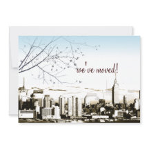 NYC/twin torn skyline/flytta-meddelande