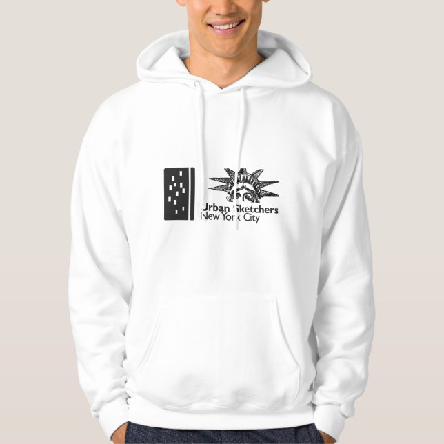 Nyc Urban Sketchers Hoodie (Framsida)