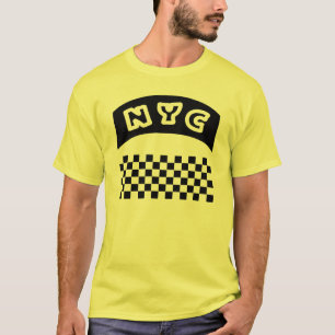 NYC-utklipp med det taxischackbräde och banret Tröja