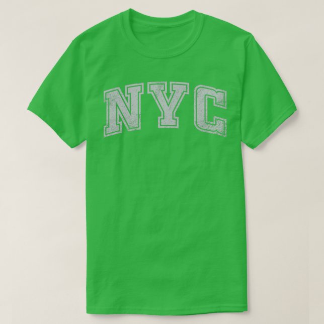 NYC Vintage Typografi T Shirt (Design framsida)