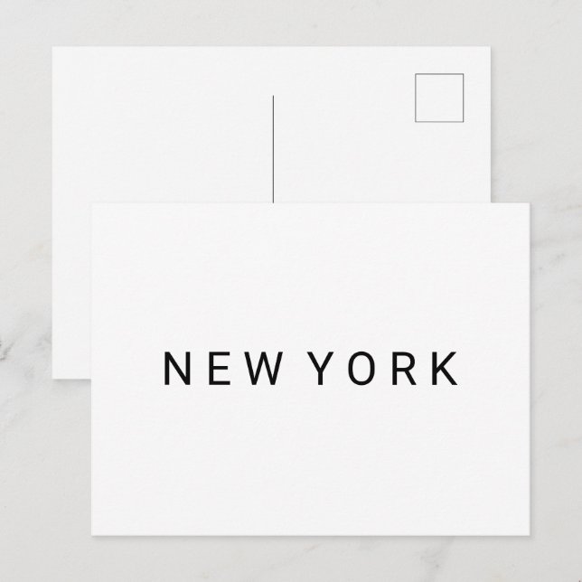 NYC-vykort för ort i YORK Vykort (Fram/baksida)