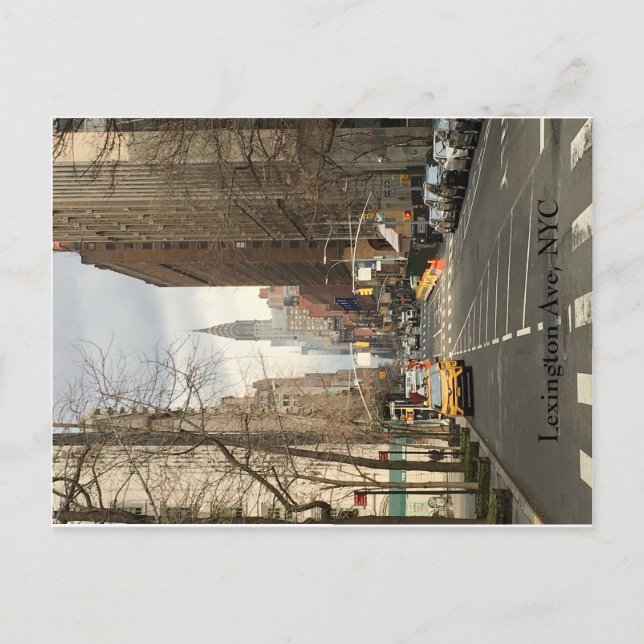 NYC-vykort Lexington och Chrysler Vykort (Framsida)