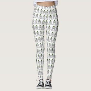 Nyc Washington Square Arch Julgran Leggings