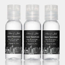 NYC Wide Skyline Etched BW Black BG