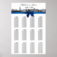 NYC Wide Skyline Etched BW Blue Bow Sittdiagram