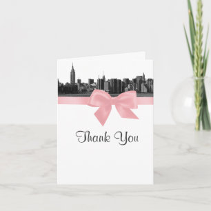 NYC Wide Skyline Etched BW Rosa Tack Kort