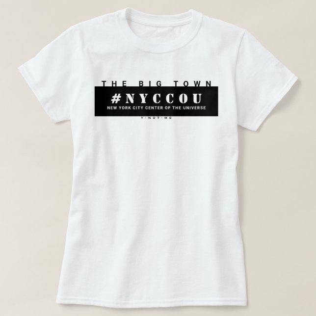 NYCCOU #NYCCOU bl T-Shirt (Design framsida)