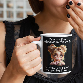 Nyckel är kaffe jumbo mugg