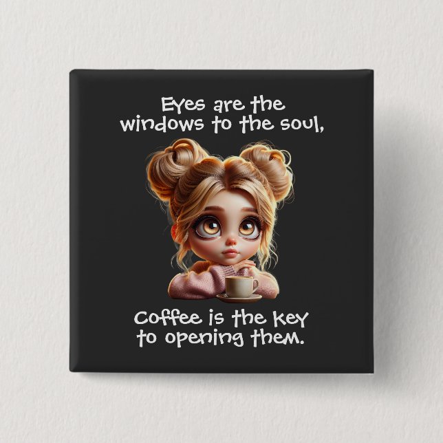 Nyckel är kaffe knapp (Framsida)