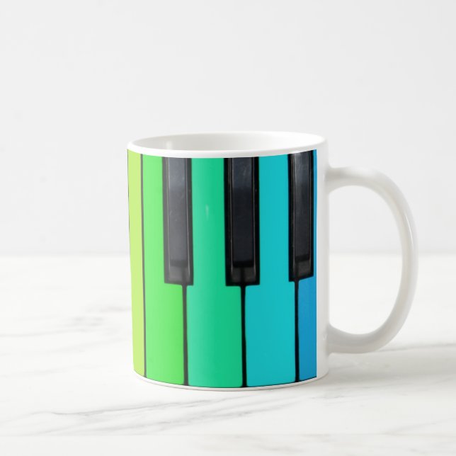nyckel- designad mugg för piano (Höger)
