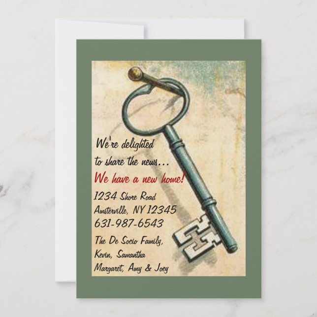 NYCKEL - FLYTTA MEDDELANDE (Framsida)