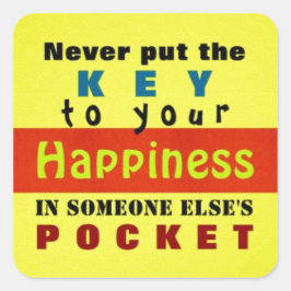 NYCKEL - (formalternativ) Fyrkantigt Klistermärke