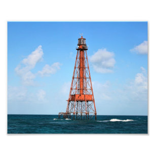 Nyckel- fyr för Sombrero, Florida nycklar Fototryck