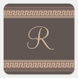 Nyckel gräns fyrkantigt klistermärke