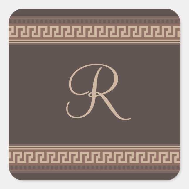 Nyckel gräns fyrkantigt klistermärke (Framsida)