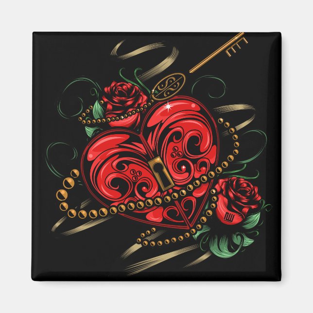 Nyckel i mitt hjärta magnet (Framsidan)