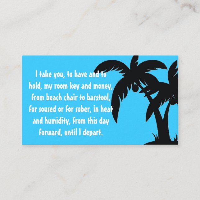 Nyckel infogning av målbröllop tilläggskort (Framsida)