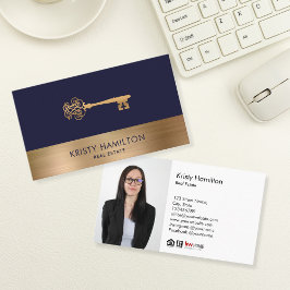 nyckel-infogningsfoto för gods-professionellen visitkort