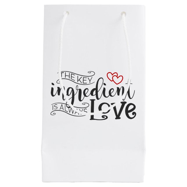 Nyckel Ingredient är Kärlek Valentine | Gift Bag (Framsidan)