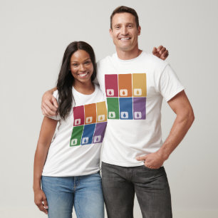 Nyckel-kortets regnbåge. t shirt