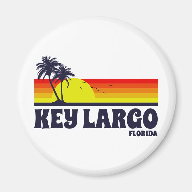 Nyckel Largo Florida Magnet (Framsidan)