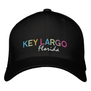 Nyckel Largo Florida Multifärgad Hat Broderad Keps