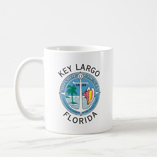 Nyckel Largo - Florida Nycklar Kaffemugg (Vänster)
